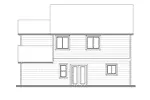 Country House Plan Rear Elevation - Marillac Traditional Home 101D-0018 - Shop House Plans and More
