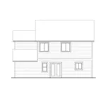 Country House Plan Rear Elevation - Marillac Traditional Home 101D-0018 - Shop House Plans and More