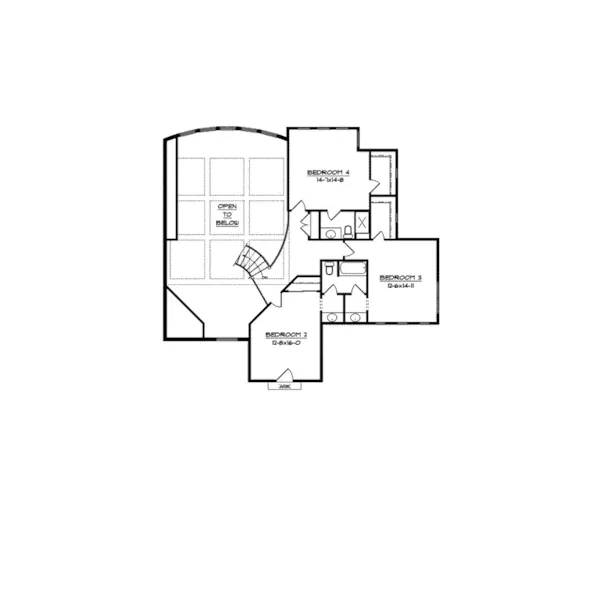 Santa Fe House Plan Second Floor - Viscaya Luxury Italian Home 101D-0019 - Shop House Plans and More