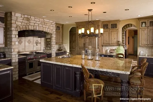Italian House Plan Kitchen Photo 03 - Viscaya Luxury Italian Home 101D-0019 - Shop House Plans and More