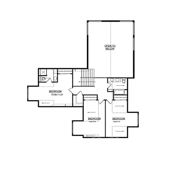 Arts & Crafts House Plan Second Floor - Femme Osage Craftsman Home 101D-0020 - Search House Plans and More