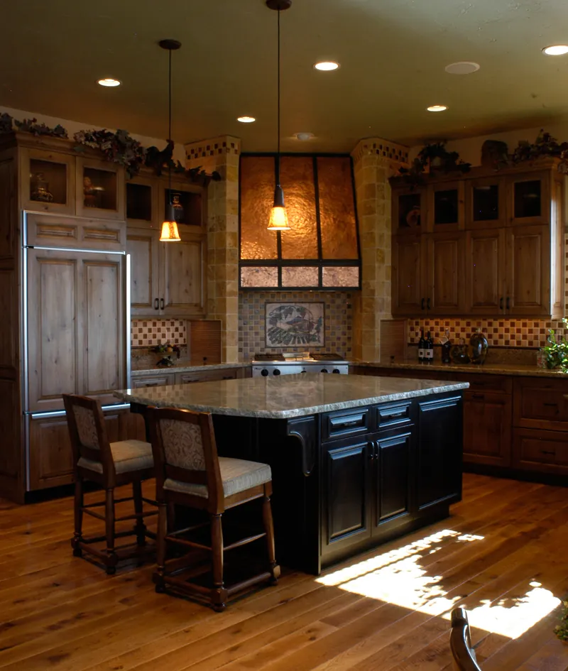 Vacation House Plan Kitchen Photo 01 - Javier Hill Luxury Rustic Home 101D-0022 - Search House Plans and More