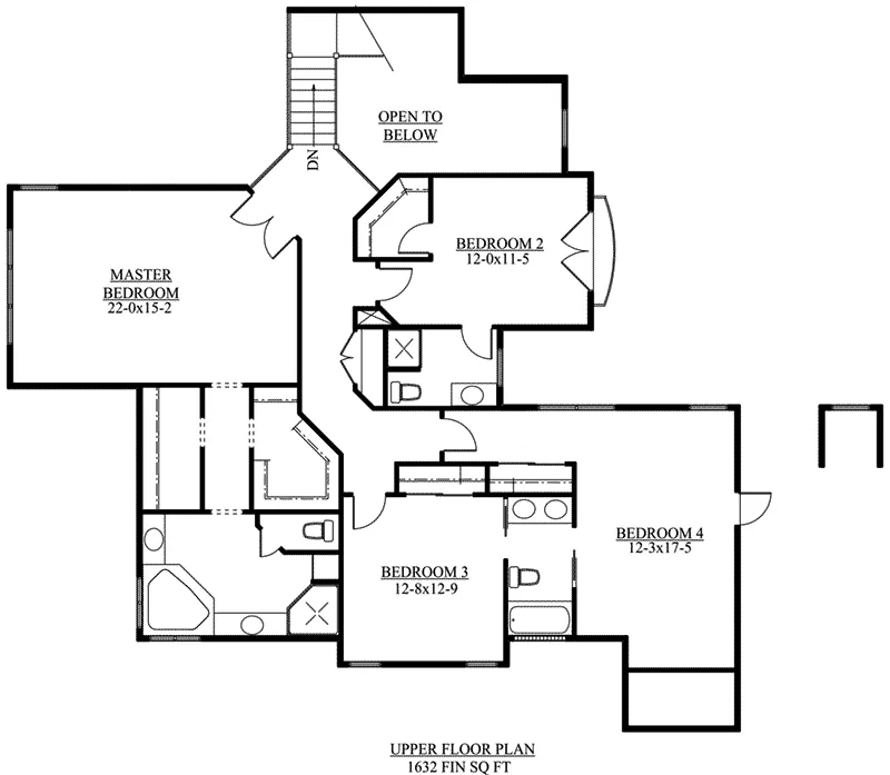 European House Plan Second Floor - Vaughn Mill European Home 101D-0024 - Shop House Plans and More