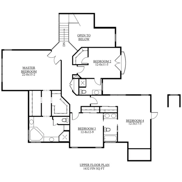 Country French House Plan Second Floor - Vaughn Mill European Home 101D-0024 - Shop House Plans and More