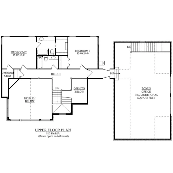 Lake House Plan Second Floor - Sanchez Trail Rustic Home 101D-0025 - Shop House Plans and More