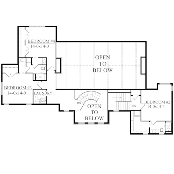 Craftsman House Plan Second Floor - Purcell Bay Luxury Home 101D-0027 - Shop House Plans and More