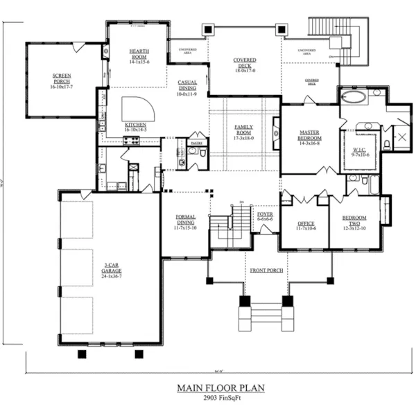 First Floor - Arreton Contemporary Home 101D-0028 - Search House Plans and More