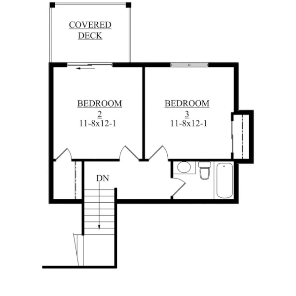 Craftsman House Plan Second Floor - Apache Peak Rustic Home 101D-0029 - Search House Plans and More