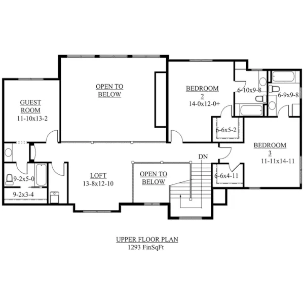 Luxury House Plan Second Floor - Granby Peak Mountain Home 101D-0032 - Search House Plans and More