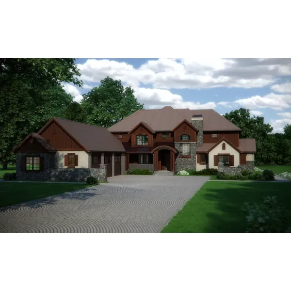 Luxury House Plan Front of Home - Granby Peak Mountain Home 101D-0032 - Search House Plans and More