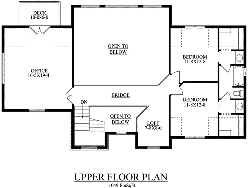 Mountain House Plan Second Floor - Snowmass Point Prairie Home 101D-0033 - Shop House Plans and More
