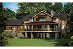 Mountain House Plan Rear Photo 01 - Snowmass Point Prairie Home 101D-0033 - Shop House Plans and More