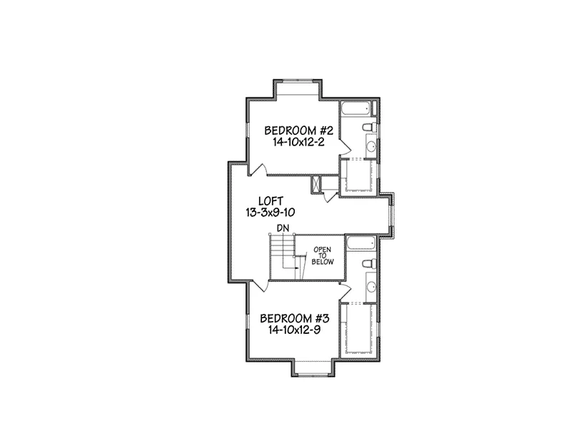 Country House Plan Second Floor - Walker Path Rustic Home 101D-0035 - Shop House Plans and More