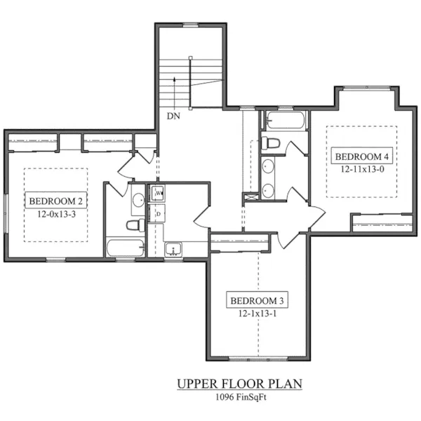 Mountain House Plan Second Floor - Reid Falls Prairie Style Home 101D-0036 - Shop House Plans and More