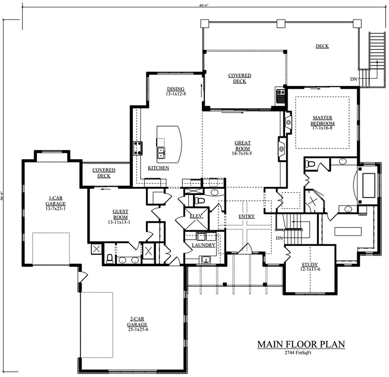 Craftsman House Plan First Floor - Wolfe Trail Craftsman Home 101D-0037 - Shop House Plans and More
