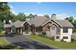 Arts & Crafts House Plan Front Photo 01 - Novak Lake Rustic Home 101D-0038 - Shop House Plans and More