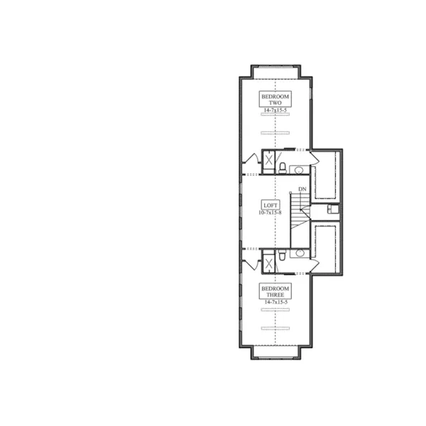 Second Floor - Phoenix Rustic Luxury Home 101D-0043 - Shop House Plans and More