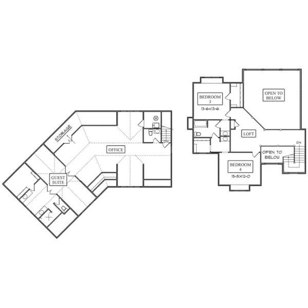 Rustic House Plan Second Floor - Caledonia Luxury Home 101D-0046 - Search House Plans and More