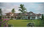 Luxury House Plan Rear Photo 01 - Paradise Beach Luxury Home 101D-0048 - Shop House Plans and More