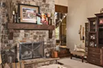 Lake House Plan Fireplace Photo 01 - Paxton Peak Luxury Home 101D-0051 - Shop House Plans and More