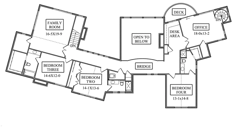Prairie House Plan Second Floor - Suffolk European Luxury Home 101D-0053 - Shop House Plans and More