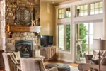 Traditional House Plan Living Room Photo 01 - Hastings Craftsman Ranch Home 101D-0057 - Search House Plans and More