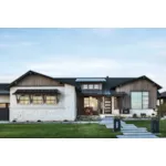 Modern House Plan Front of Home - Carson Cliff Rustic Home 101D-0059 - Search House Plans and More