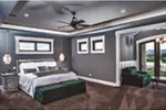 Tudor House Plan Master Bedroom Photo 01 - Kingdel Creek Luxury Home 101D-0061 - Search House Plans and More