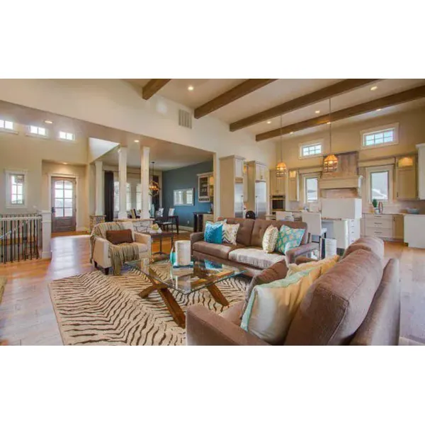 Family Room Photo 02 - Canyon Vista Rustic Home 101D-0064 - Search House Plans and More