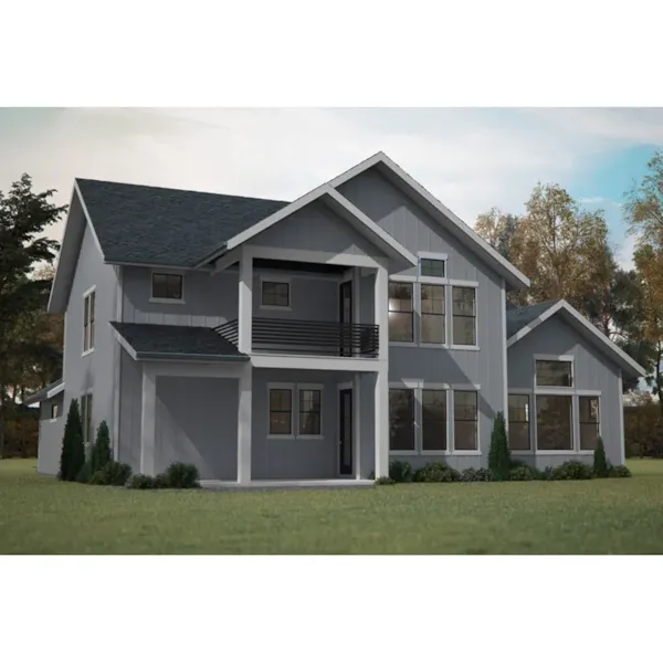 Modern Farmhouse Plan Rear Photo 01 - Decker Valley Modern Farmhouse 101D-0067 - Search House Plans and More