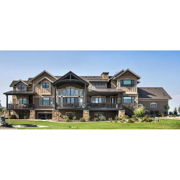 Traditional House Plan Rear Photo 02 - Yukon Point Luxury Home 101D-0085 - Shop House Plans and More