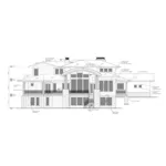 Beach & Coastal House Plan Rear Elevation - Saddleback Modern Home 101D-0086 - Shop House Plans and More