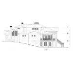 Beach & Coastal House Plan Right Elevation - Saddleback Modern Home 101D-0086 - Shop House Plans and More