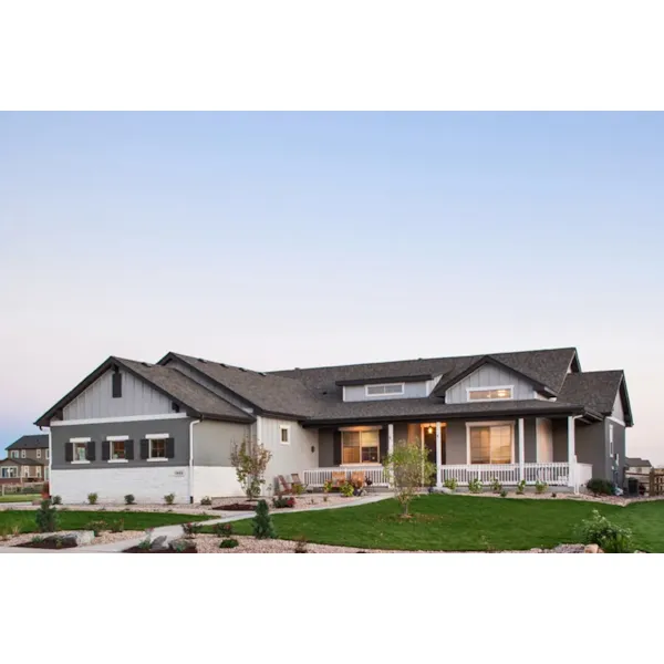 Southern House Plan Front of Home - Bozeman Trail Ranch Home 101D-0089 - Search House Plans and More