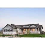 Southern House Plan Front of Home - Bozeman Trail Ranch Home 101D-0089 - Search House Plans and More