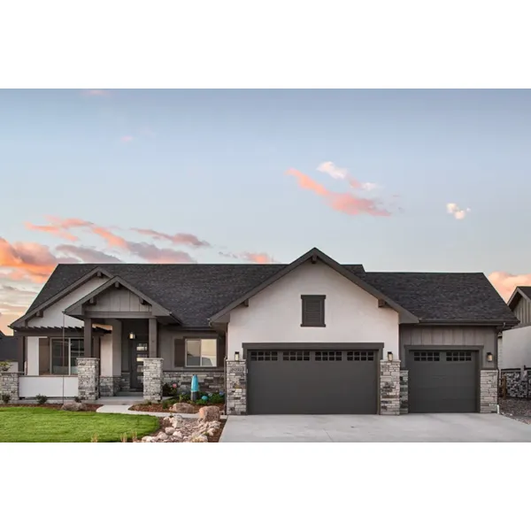 Country House Plan Front of Home - Silverhawk Ranch Home 101D-0097 - Shop House Plans and More