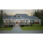 Lowcountry House Plan Front of Home - Whispering Pike Craftsman Home 101D-0112 - Shop House Plans and More