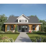 Front of Home - Sycamore Bend Farmhouse Cottage 101D-0161 - Shop House Plans and More