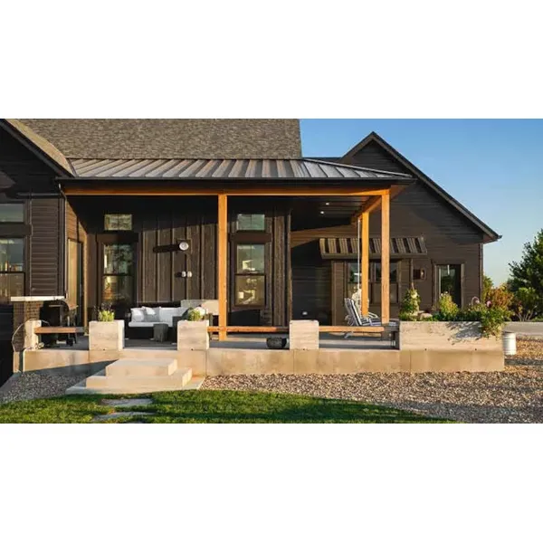 European House Plan Outdoor Living Photo 02 - Spicewood Trail II Farmhouse 101D-0163 - Shop House Plans and More