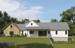 Ranch House Plan Rear Photo 01 - Hunsley Road Rustic Home 101D-0167 - Shop House Plans and More