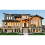 Mountain House Plan Front of Home - Wood Cliff Modern Home 101D-0170 - Shop House Plans and More