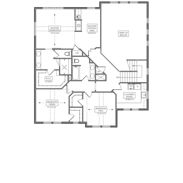 European House Plan Second Floor - Cinch Craftsman Home 101D-0188 | House Plans and More