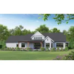 Ranch House Plan Rear Photo 01 - Fulton County Modern Farmhouse 101D-0227 | House Plans and More