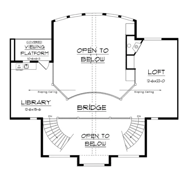 Craftsman House Plan Second Floor - Boothbay Bluff Luxury Home 101S-0001 - Search House Plans and More