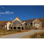 Contemporary Mountain Rustic Home With Oversized A-Frame Window