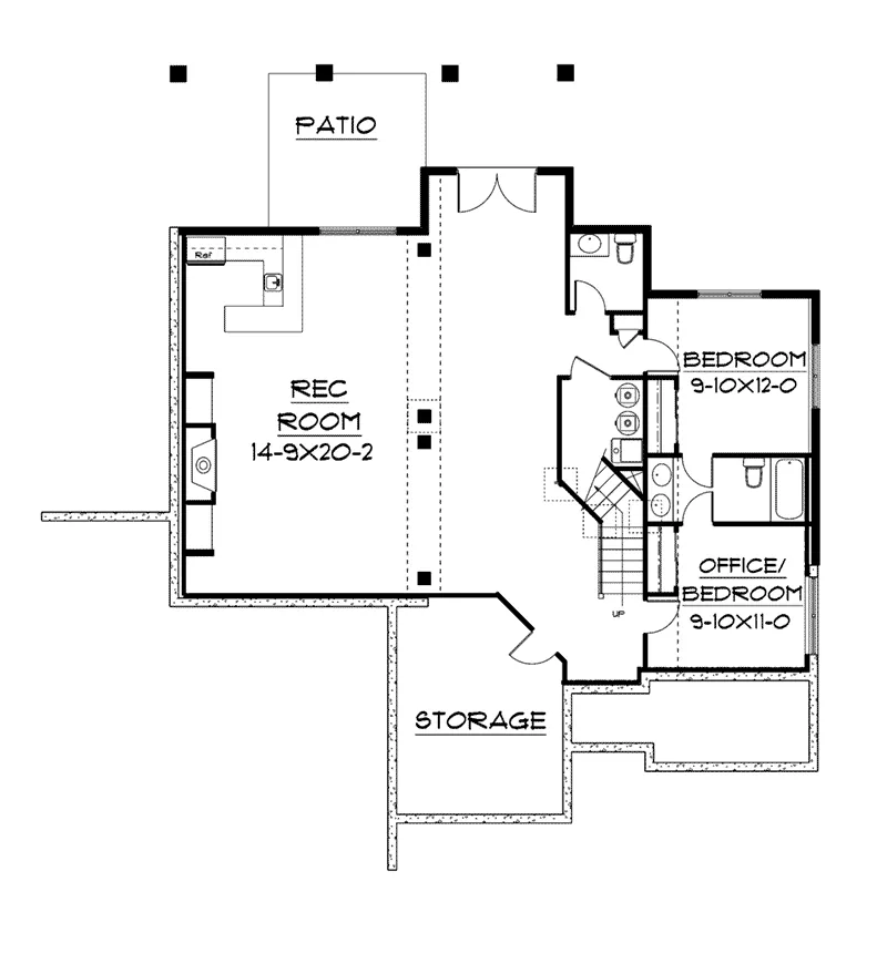 Luxury House Plan Lower Level Floor - Norstead Walk Luxury Home 101S-0008 - Shop House Plans and More