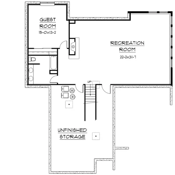 Florida House Plan Lower Level Floor - Oakglen Manor Luxury Home 101S-0009 - Shop House Plans and More