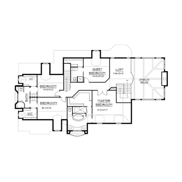 Luxury House Plan Second Floor - Dolphus Italian Luxury Home 101S-0010 - Search House Plans and More