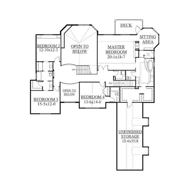 Luxury House Plan Second Floor - Finley Country Luxury Home 101S-0012 - Search House Plans and More