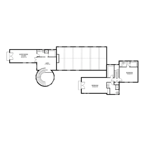 Santa Fe House Plan Second Floor - Berenzy Luxury Santa Fe Home 101S-0014 - Search House Plans and More